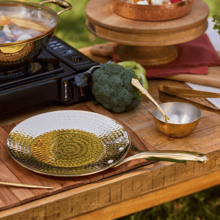 Brass Roti Tawa with Insulated handles- Tawa/Griddle Pan P-TAL