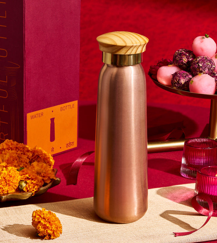 Copper Bottle, 100% Leakproof Copper Water Bottle P-TAL