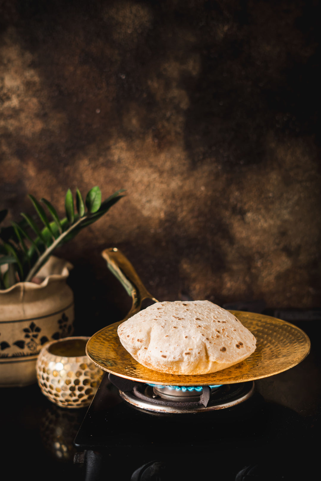 Brass Roti Tawa with Insulated handles- Tawa/Griddle Pan P-TAL