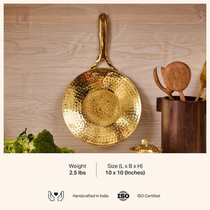 Brass Roti Tawa with Insulated handles- Tawa/Griddle Pan P-TAL