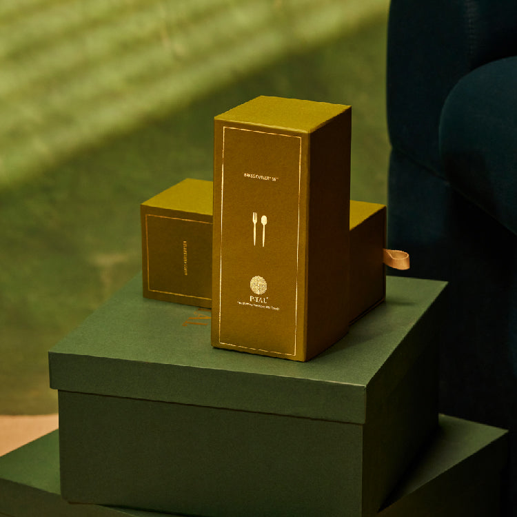 Brass cutlery set with gift Box