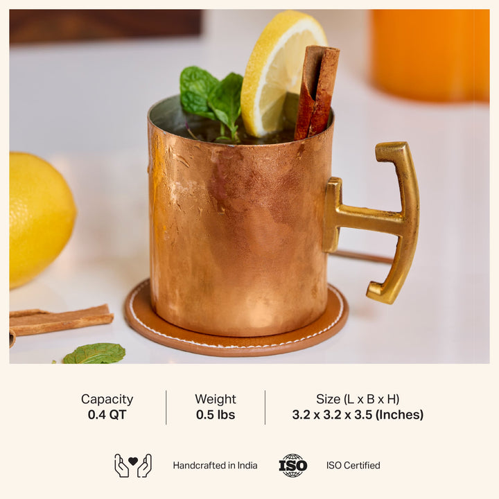 Copper Moscow Mule Mugs (Set of 2 in gift box) P-TAL