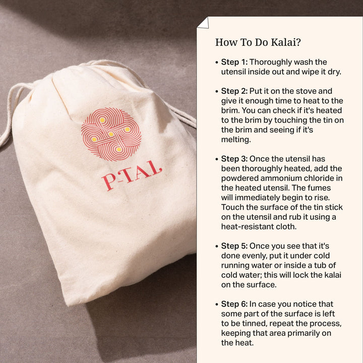 Kalai Kit - DIY Retinning kit (Tin Coating kit for cookware utensils) P-TAL