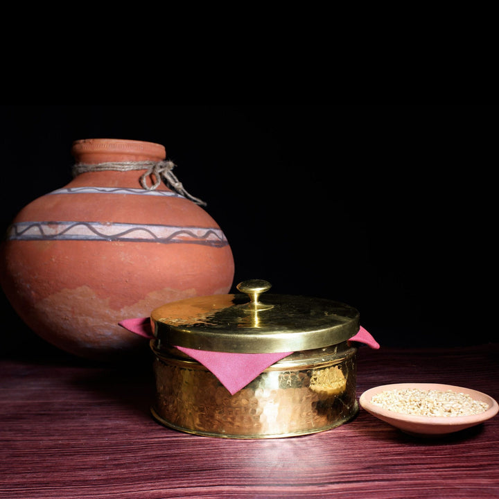 Brass Chapati Box P-TAL