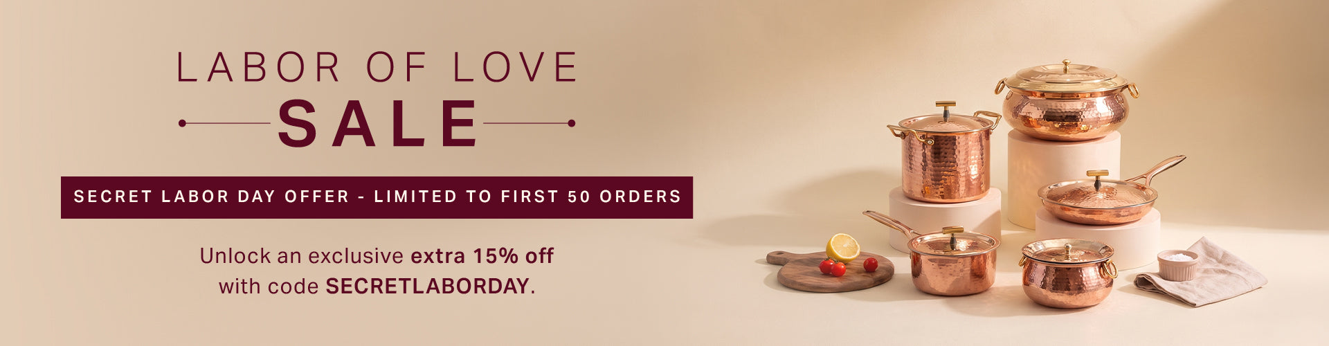 SECRET LABOR DAY SALE