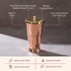 Copper water dispenser set