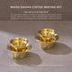 Brass Davara Coffee Serving set in Gift Box (Set of 2)