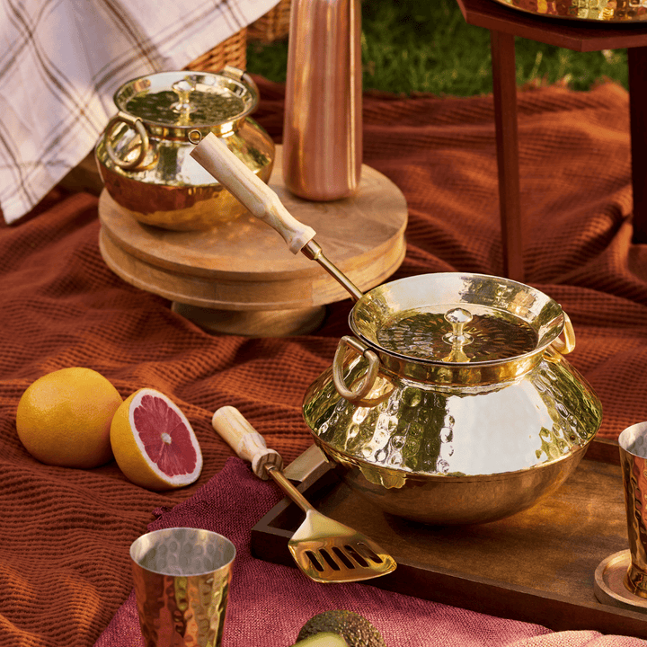 Brass Patili / Degchi - Naturally Non Stick , Non Toxic, Teflon Free P-TAL