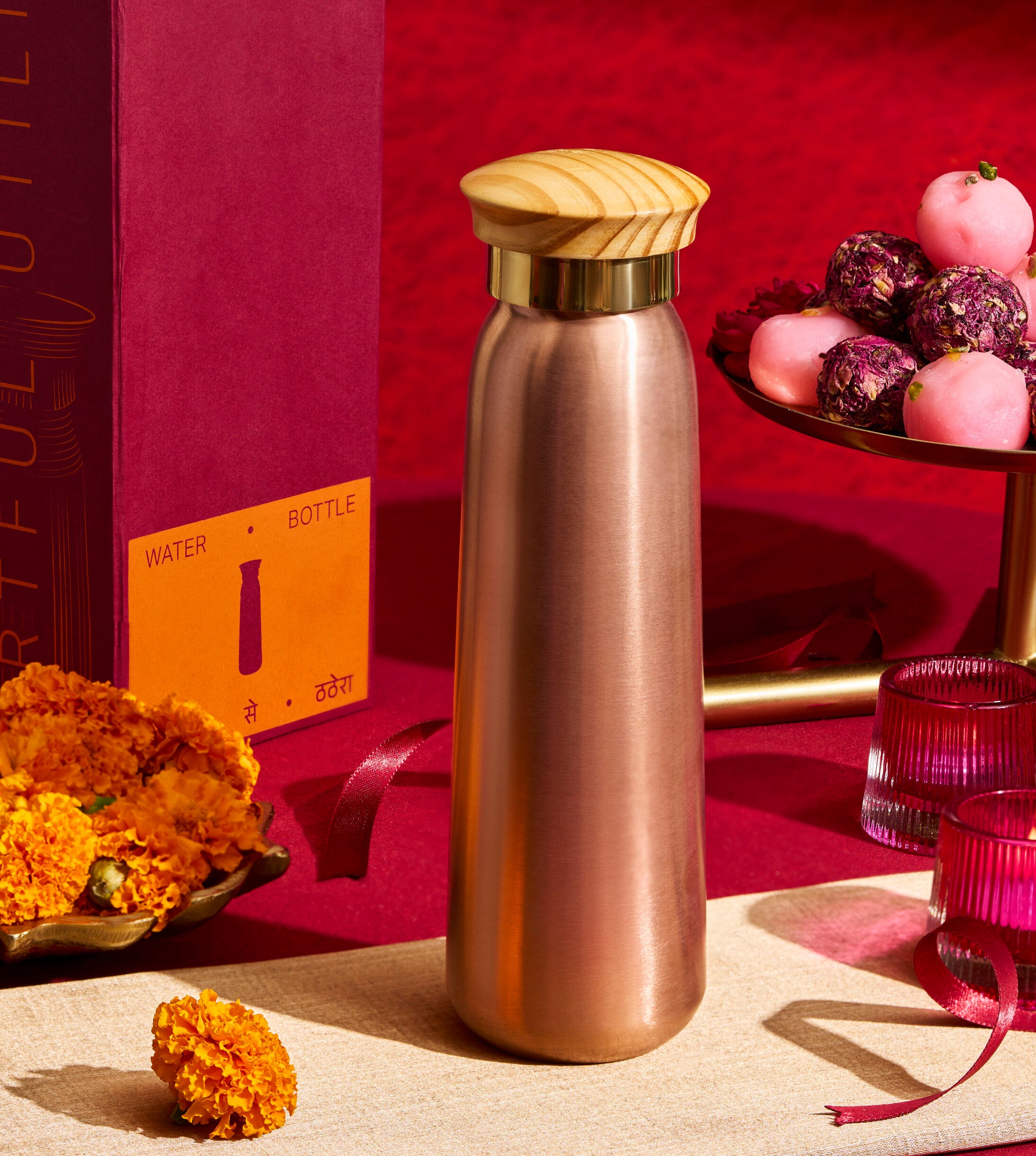 Copper Bottle, 100% Leakproof Copper Water Bottle P-TAL