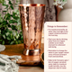 Copper water dispenser set