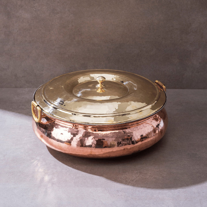 Copper Hammered Braiser - Copper Chafing Dish