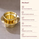 Brass Davara Coffee Serving set in Gift Box (Set of 2)