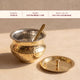 Brass Dosa Tawa with Insulated handles And Brass Ghee Pot Combo