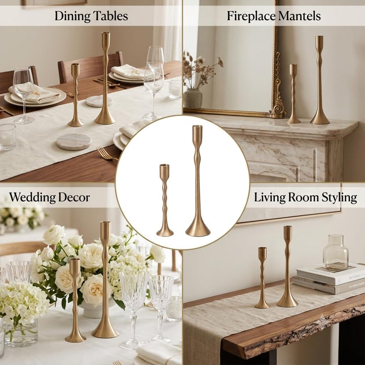 Brass Candle Holder (Set of 2)