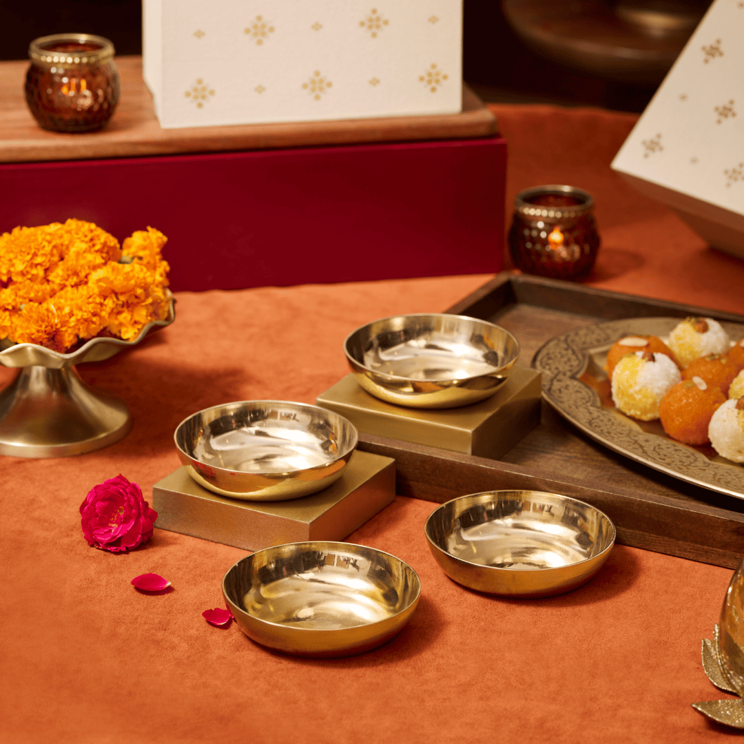 Bronze Dish bowls (Set Of 4) P-TAL