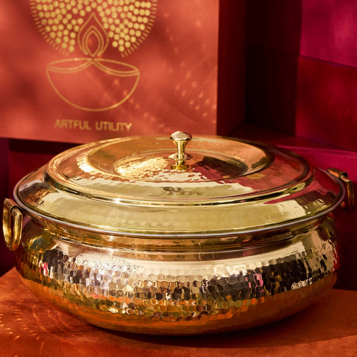 Copper Hammered Braiser - Copper Chafing Dish