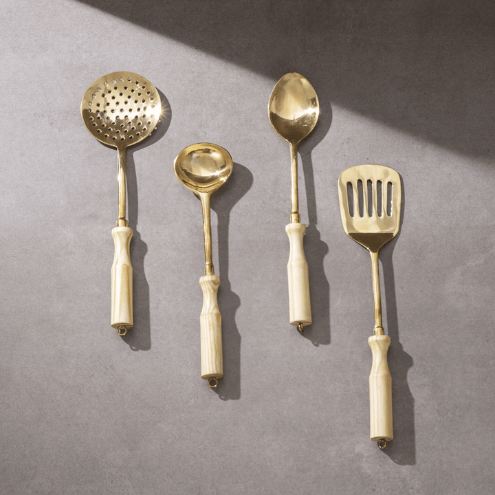Set of Brass Ladles In A Gift Box P-TAL: Traditional Kitchenware and Drinkware
