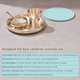 SURU Kids Dinner Set Handcrafted In Pure Kansa (Bronze)