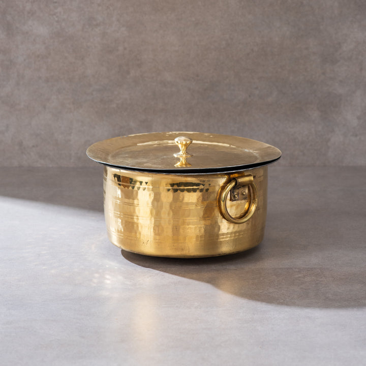 Set of 3 Brass Pots (Patila/ Topia) - 1L, 3L, 5L