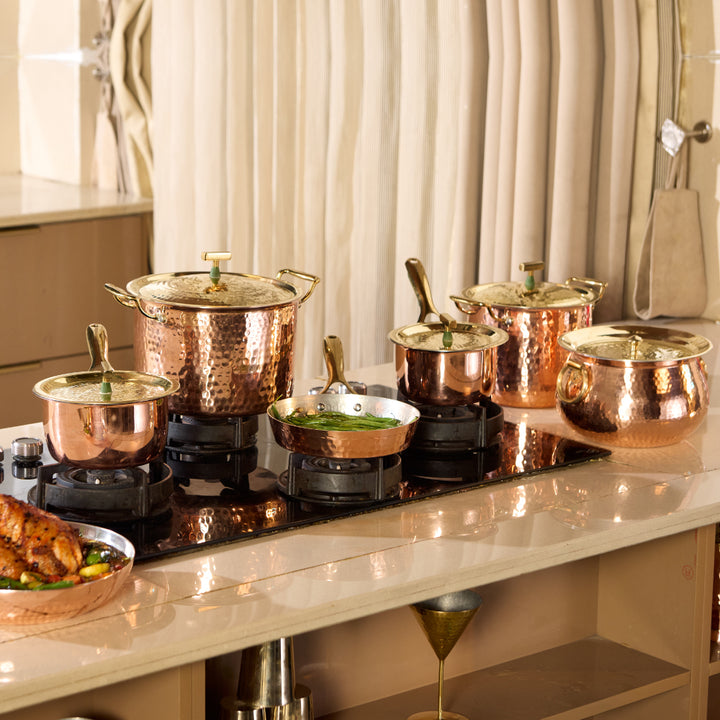 Complete Copper Kitchen Set (15-Piece Set)