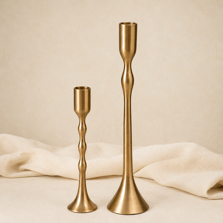 Brass Candle Holder (Set of 2)