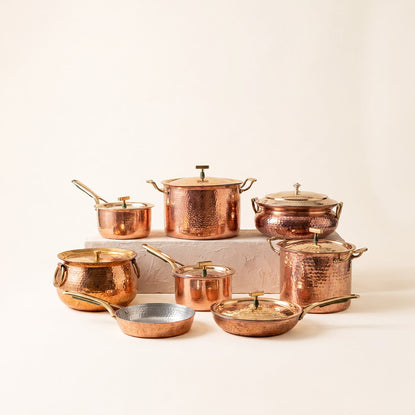 Complete Copper Kitchen Set (15-Piece Set)