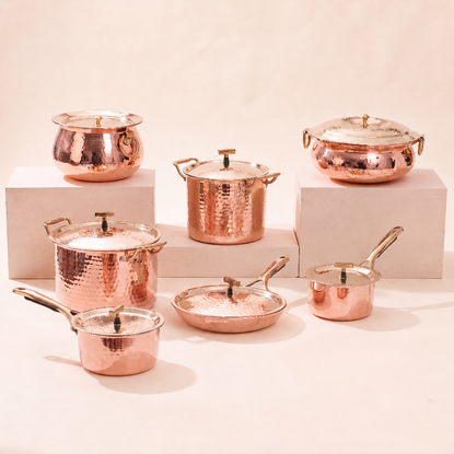 Complete Copper Kitchen Set (14-Piece Set)
