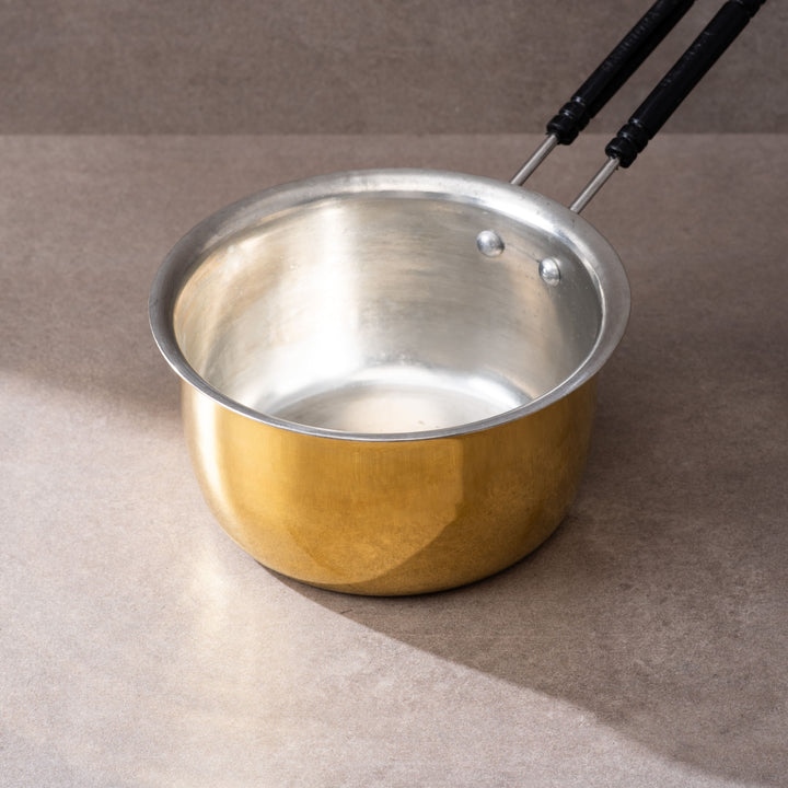 Set of 3 Brass Saucepans (1L, 1.5L and 2L)