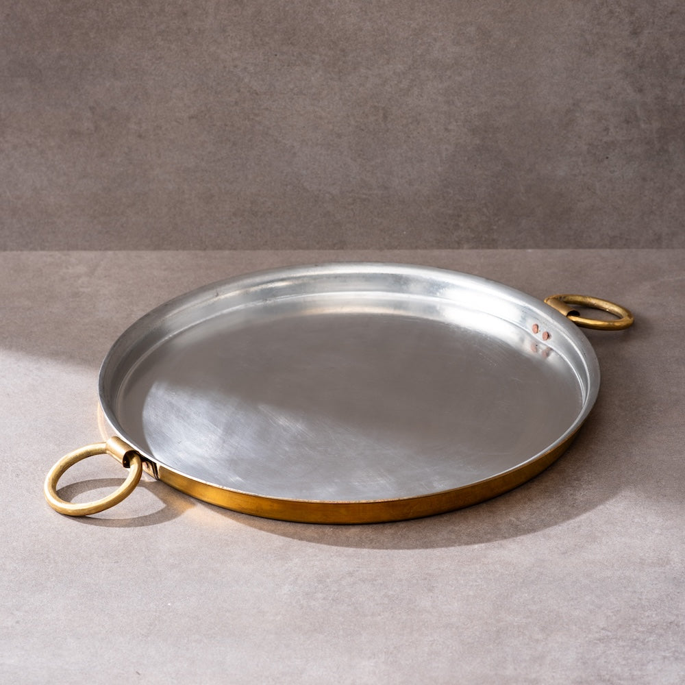 Brass Dosa Tawa And Brass Ghee Pot Combo 4 Pieces Set