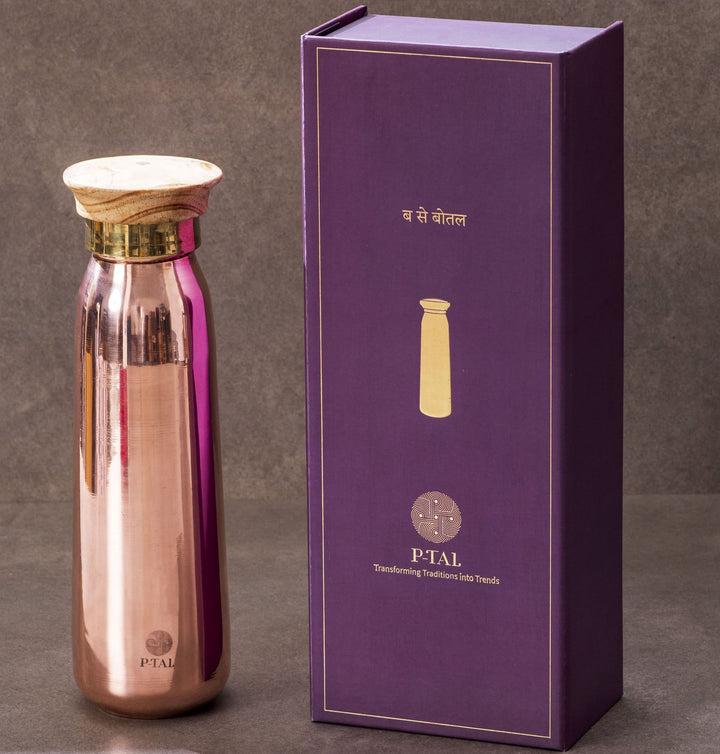 Copper Bottle, 100% Leakproof Copper Water Bottle