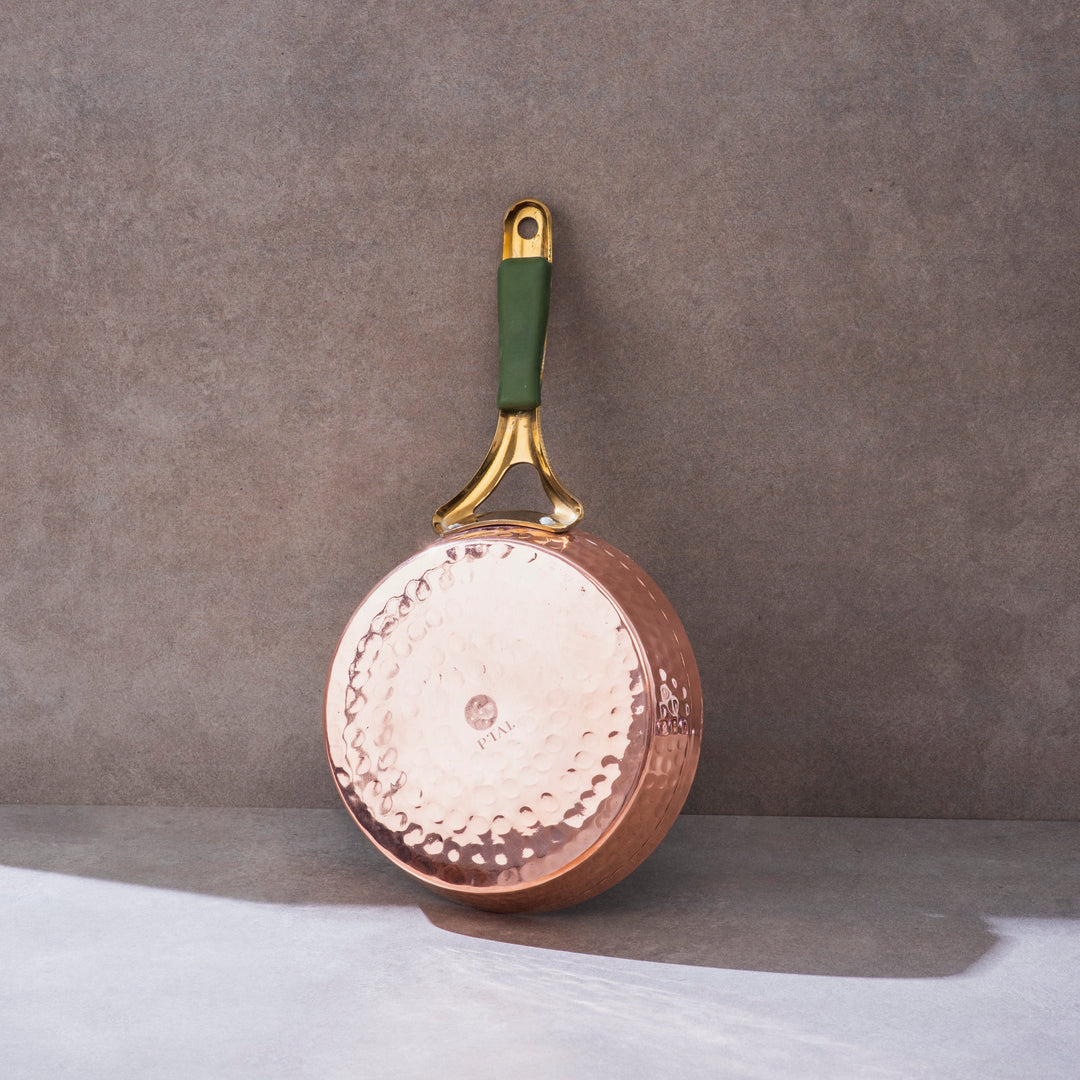 Copper Frypan (Frying Pan) with Brass Handle - Saute Pan