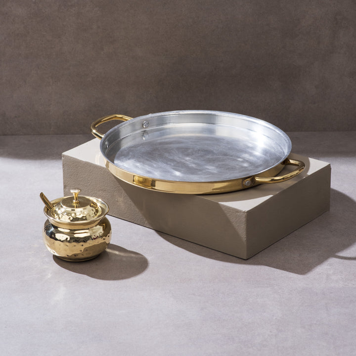 Brass Dosa Tawa and Ghee Pot