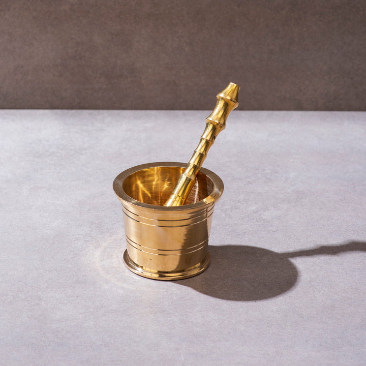 Brass Mortar and Pestle