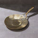 Brass Roti Tawa with Insulated steel base with golden PVD coating handle. Tawa/Griddle Pan