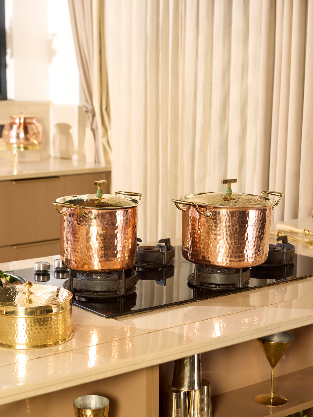 Set Of Copper Stockpot P-TAL
