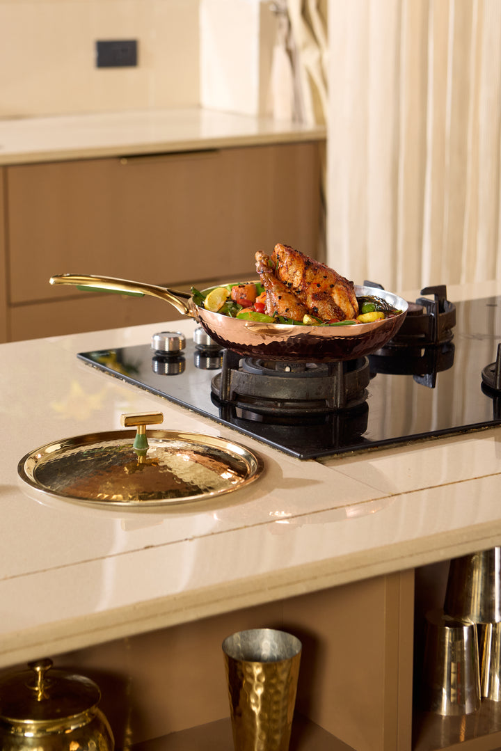 Copper Fry Pan Set P-TAL