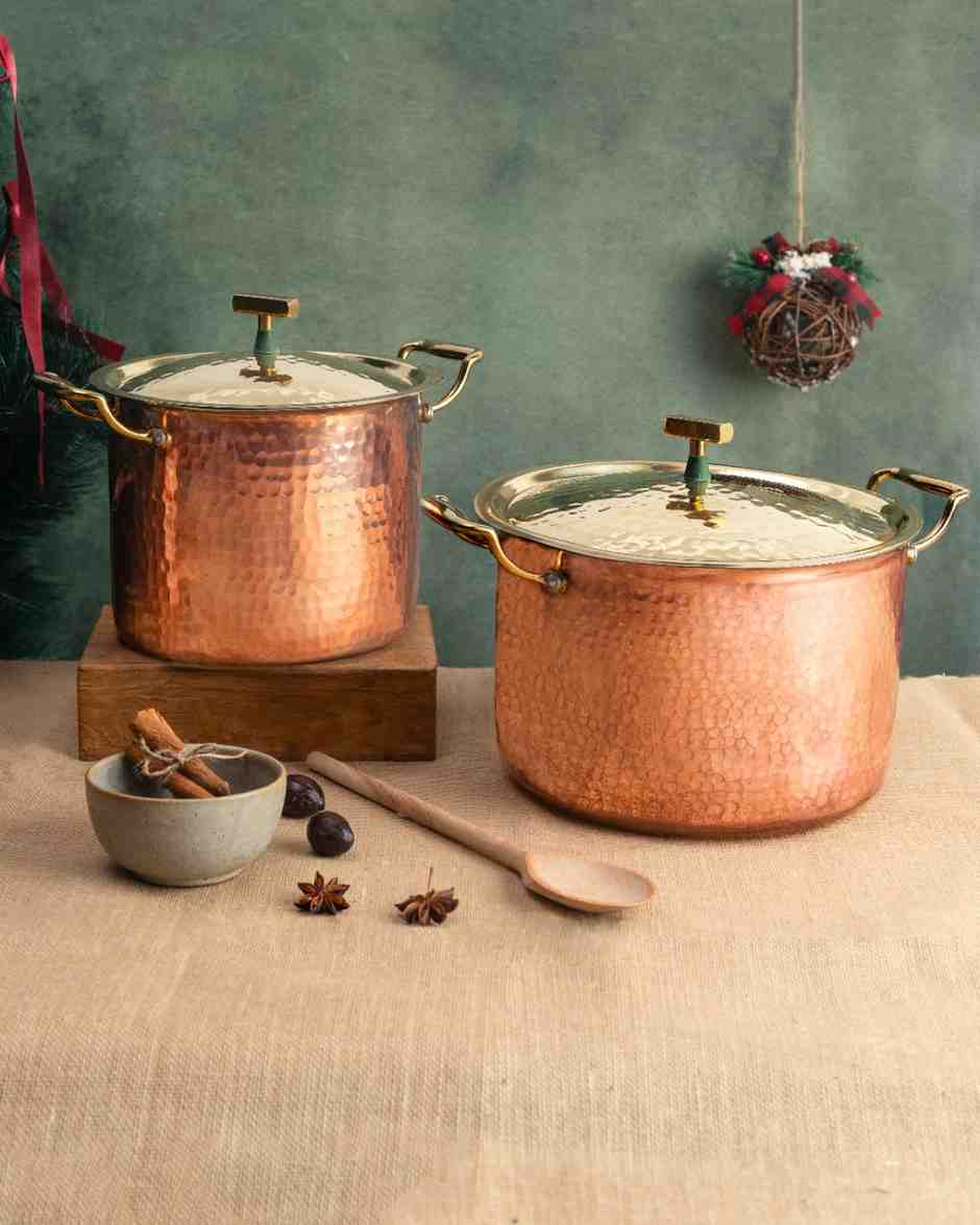 Set Of Copper Stockpot P-TAL