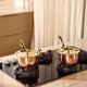Set of Copper Saucepans (4 Piece Set)