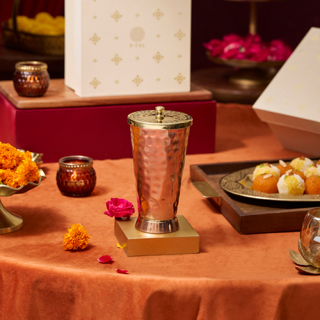 Copper Tumbler in Gift box P-TAL: Traditional Kitchenware and Drinkware