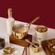 Chai Starter Kit (Brass Saucepan with Insulated handle + Brass Mortar and Pestle) P-TAL