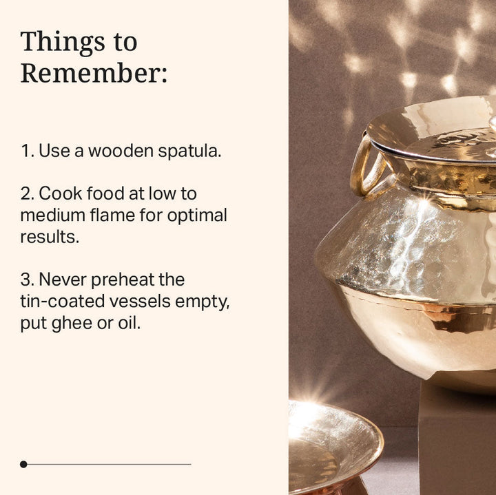 Brass Indian Style Wok/ Brass Soup Pot