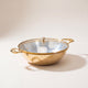 Brass Flat Base Wok with Glass lid - Kadhai (Deep & flat bottom cooking/serving utensil - karahi)