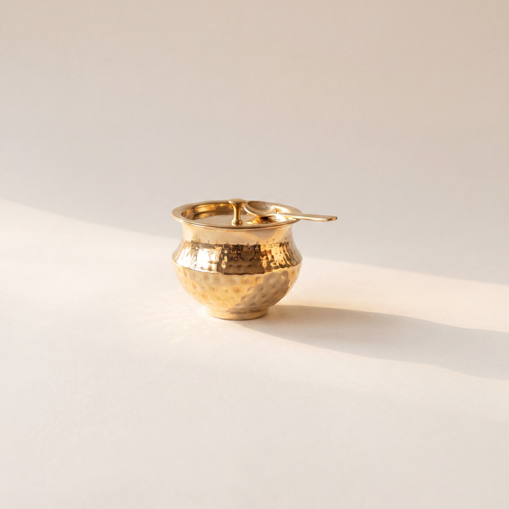 Brass Ghee pot/ Clarified butter pot