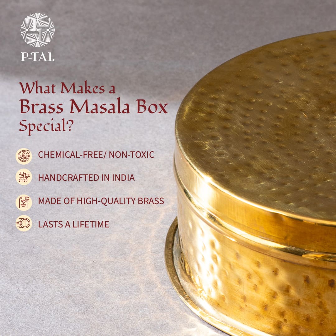 Specialty of Brass masala Box