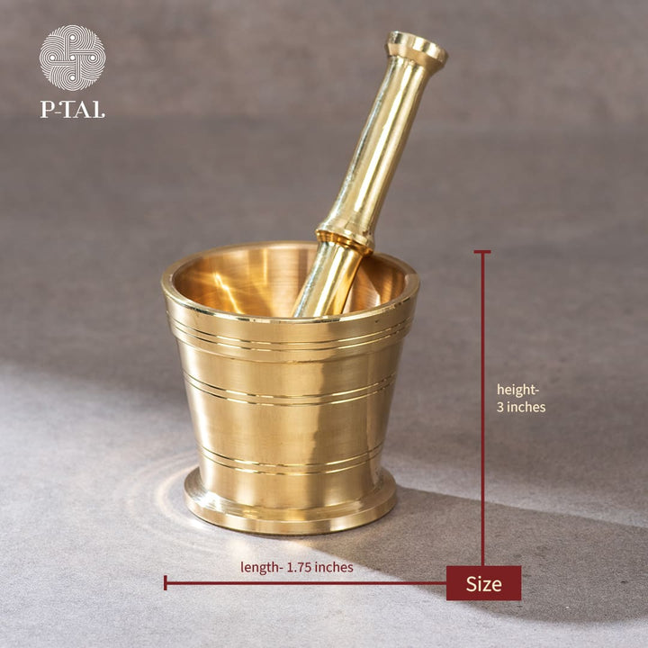 Brass Mortar and Pestle