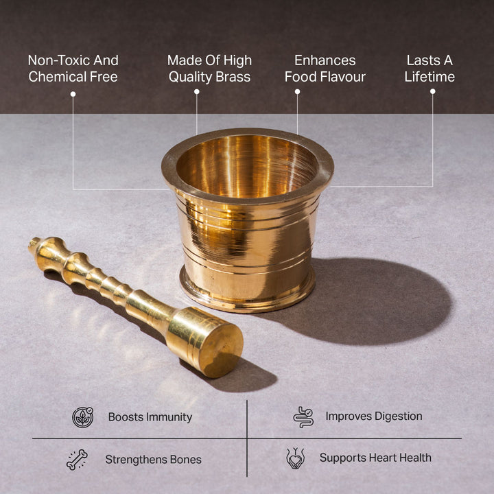 Brass Mortar and Pestle