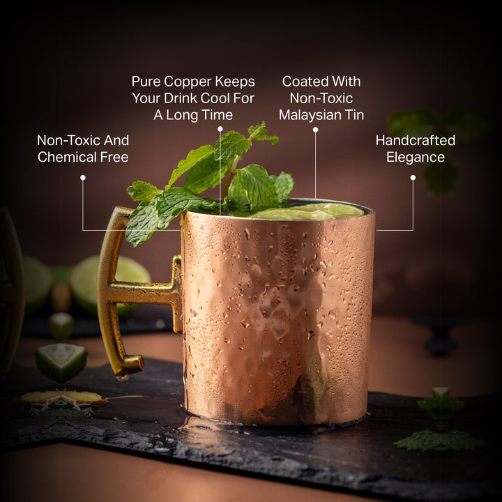 Copper Moscow Mule Mugs (Set of 2 in gift box)