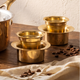 Brass Davara Coffee Serving set in Gift Box (Set of 2)