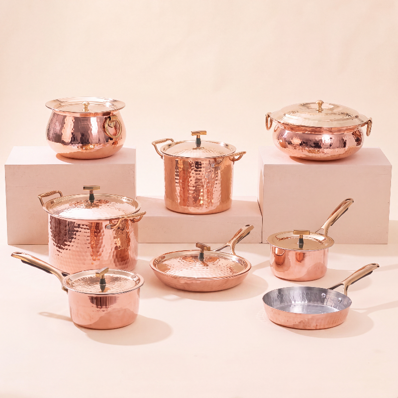 Complete Copper Kitchen Set (15-Piece Set)