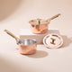 Set of Copper Saucepans (4 Piece Set)